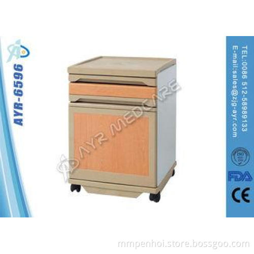 ABS Hospital Patient Room Accessories Bedside Table With Fo